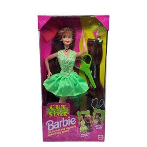 Rare Vintage 1994 NIB Barbie Doll Mattel Cut and Style 12644 NRFB Red Hair